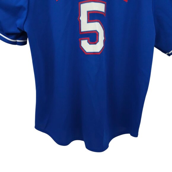 Majestic Texas Rangers 2010 MLB World Series Jersey Size XL #5 Ian Kinsler - Picture 14 of 16